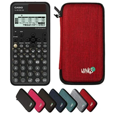 Abbildung von CALCUSO Sparpaket Rot mit Taschenrechner Casio FX 991DE CW ClassWiz