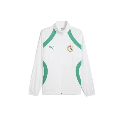 Abbildung von Puma Senegal 2025 Prematch Trainingsjacke whitesport green, Herren, Größe: XXL, White sport green