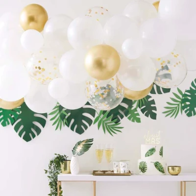 Abbildung von Ballonbogen Gold Chrom Ginger Ray