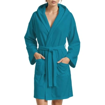Abbildung von PETTI Artigiani Italiani Unisex Accappatoio Microfibra Bademantel aus Mikrofaser, grau, XXL