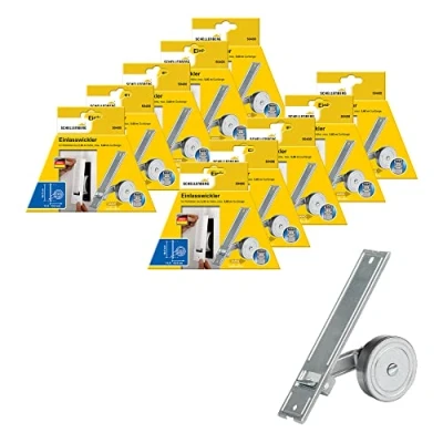 Abbildung von 10er Set Schellenberg 50400 Einlasswickler Maxi für 23 mm Rolladengurt Breite, Lochabstand 18,5 cm