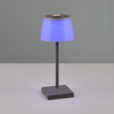 Abbildung von TRIO Leuchten LED Außen Tischleuchte &quot;Sanchez&quot;, 1 flammig, Leuchtmittel Board fest integriert, Akku Garten Tischlampe RGB Farbwechsel dimmbar Lichtfarbe einstellbar