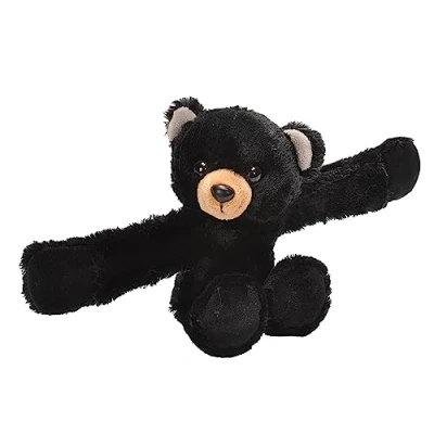 Abbildung von Wild Republic Huggers Schnapparmband Kuscheltier, Plüschtier, Schwarzbär 20 cm, 19555, 8\