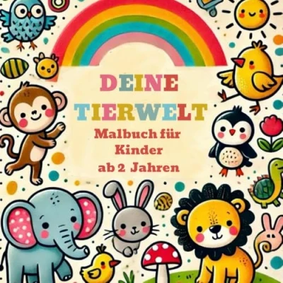 Abbildung von Deine Tierwelt Ein Malbuch für Kinder ab 2 Jahren: oder Kritzelbuch Jahren