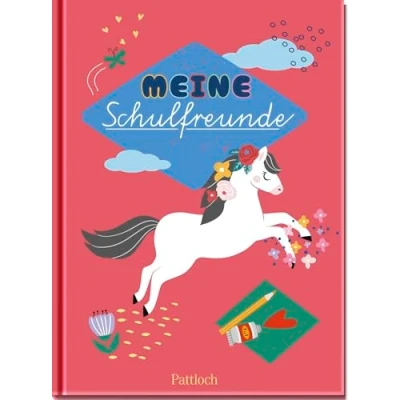 Abbildung von Meine Schulfreunde (Pferde): Perfektes Geschenk für den Schulanfang Freundebuch die Grundschule zum Thema Pferde (Freundebücher)