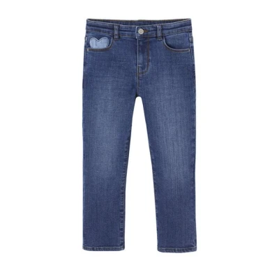 Abbildung von Vertbaudet Comfort Jeans Slim Fit für Kinder, Größe: 140, Dunkel blau
