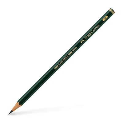Abbildung von FABER Castell 119005 Bleistift 9000, Härtegrad 5B, 1 Stück, schwarz / grau