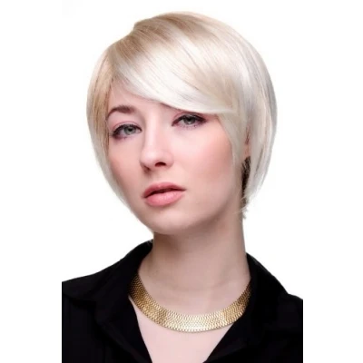 Abbildung von WIG ME UP 6082 27T613 Perücke cool blond kurz glattes Haar mit Scheitel