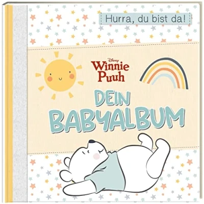 Abbildung von Disney Winnie Puuh: Dein Babyalbum: Hurra, du bist da! Momente und Erinnerungen aus dem ersten Jahr eintragen gestalten (Disney Abenteuer im Hundert Morgen Wald)
