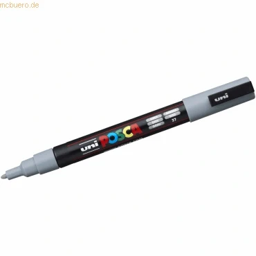 Abbildung von uni ball 186533 POSCA Marker mit feiner Rundspitze, grau