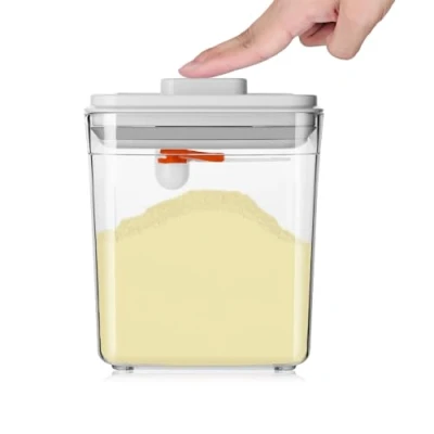 Abbildung von DUOJIN 1700ML Milchpulver Spender, Tragbare Aufbewahrung Behälter mit Löffel Versiegelter PulverbehäLter zur Von und Lebensmitteln(1700ML)