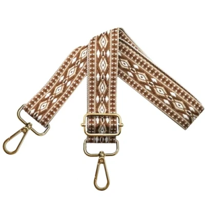 Abbildung von Verstellbarer Schultergurt für Taschen Damen Tragegurt, Taschengurte zum Wechseln, Taschengurt Breit 3.8cm mit Gold Karabiner, Schulterriemen Schultertasche Handtaschen, Dunkelbraun, N25