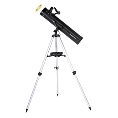 Abbildung von BRESSER Teleskop Venus 76/700 AZ Spiegelteleskop mit Smartphone Adapter &amp; Sonn…