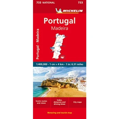Abbildung von Michelin Portugal Madeira: Straßen und Tourismuskarte 1:400 000 (MICHELIN Nationalkarten)