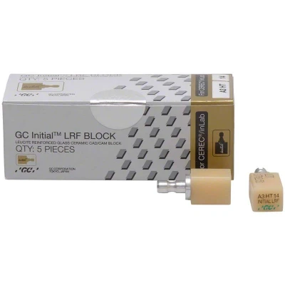 Abbildung von GC Initial LRF HT 14 CEREC A3 5 Blöcke