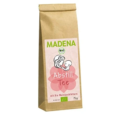 Abbildung von MADENA Bio Abstilltee, sanfter Abstilltee in Apothekenqualität, hilft beim Abstillen, Kräutertee mit Walnussblättern