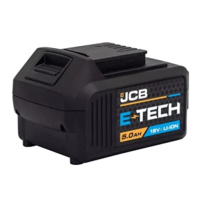 Abbildung von JCB 18 V 5.0 Ah wiederaufladbarer Lithium Ionen Akku für Elektrowerkzeuge inklusive Bohr und Schlagschrauber, Stichsäge, Kreissäge, Kombibohrer, Säbelsäge, Winkelschleifer SDS Bohrer