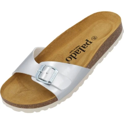 Abbildung von Palado Malta Pantolette flach, Damen, Größe: 38, Silber Schuhe