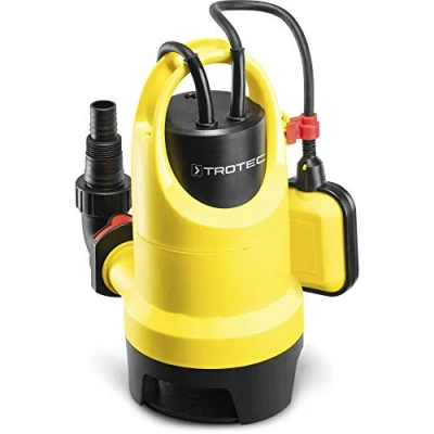 Abbildung von TROTEC Schmutzwasser Tauchpumpe TWP 4036 E, IPX8 Schutzart, 5 m Förderhöhe, 7.500 l/h Förderleistung