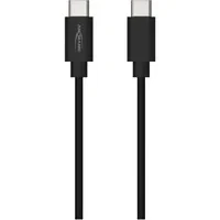 Abbildung von ANSMANN USB C auf Kabel 2m schnellladefähig (Power Delivery bis 60W/3A), synchronisieren mit 5GBit/s Aluminium Köpfe Zugentlastung