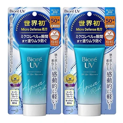 Abbildung von (2017ver) 2017ver. Biore Sarasara UV Aqua Rich Watery Essence Sunscreen SPF50+ PA+++ 50g (Pack of 2)