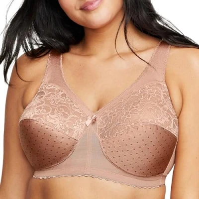 Abbildung von Glamorise Damen 1000 Full Coverage Bra, Mokka, 85D