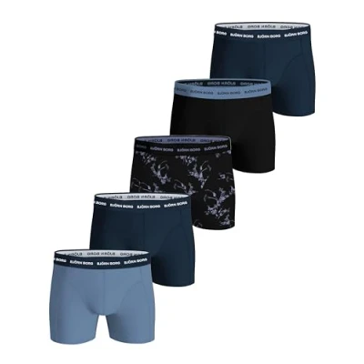 Abbildung von Björn Borg 5ER PACK Logobund Panties, Herren, Größe: Large, Blau