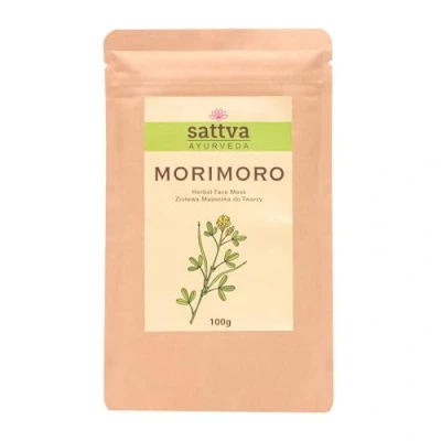 Abbildung von Sattva MORIMORO Kräutergesichtsmaske mit Moringa &amp; Marokkanischem Lava Ton ANTI AGING Maske Natural Herbal Face Mask Natürliche Pflege Gegen Falten, Ausgleich, 100 g