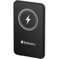 Abbildung von Verbatim Magnetic Power Bank 5000 mAh, Wireless Charger 15 W, 20 W PD per USB C, Powerbank klein und magnetisch für iPhone 15, 14, 13, 12, Pro, Max, Samsung, iPad, schwarz