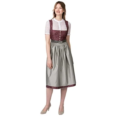 Abbildung von Stockerpoint Damen Leonora Midi Dirndl, Bordeaux, 34