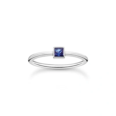 Abbildung von THOMAS SABO Ring mit blauem Stein 925 Sterling Silber TR2395 699 32 60
