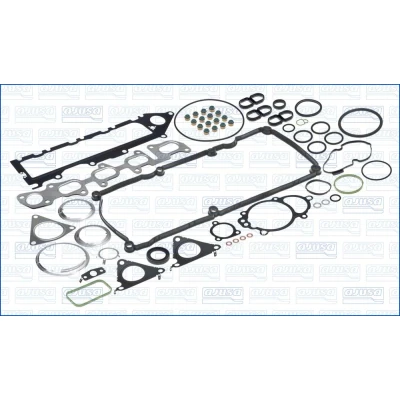 Abbildung von AJUSA 51049600 Dichtungsvollsatz, Motor ohne Zylinderkopfdichtung, mit Ventilschaftabdichtung AUDI: A6 C7 Avant, A4 B8 Q5