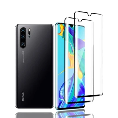 Abbildung von Zicurz 2 Stück Schutzglas für Huawei P30 Pro, Panzer Schutz Glas, Schutzfolie, HD Displayschutz, Blasenfrei, Pro