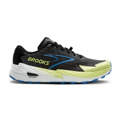 Abbildung von Brooks Catamount 4 Laufschuh Trail, Herren, Größe: 48.5, Black lime blue Schuhe