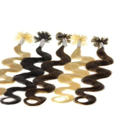 Abbildung von hair2heart 200 x 1g Echthaar Microring Loop Extensions, 60cm glatt #22 goldblond Loops Haarverlängerung