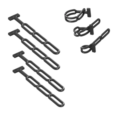 Abbildung von APT 4X Gummi Spannring verstellbar Gummistroppe dreistufig 280mm Stroppe für Anhängerplanen Gummispanner Planenspanner