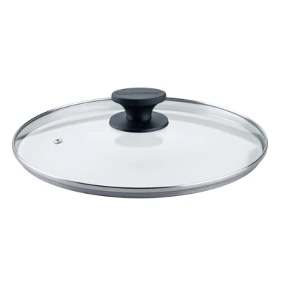 Abbildung von Fackelmann Pfannenglasdeckel 28cm Hitzebeständig, Bakelit Griff, 3 Jahre Garantie, Shadow Black Universal Pfannendeckel ideal für jeden Haushalt