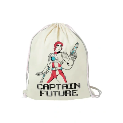 Abbildung von Logoshirt Turnbeutel Captain Future Tourenrucksack, Größe: One Size, Altweiss