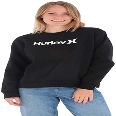 Abbildung von Hurley OAO CORE CREW Sweatshirt, Damen, Größe: Small, Black