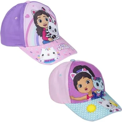 Abbildung von CERDÁ LIFE&#039;S LITTLE MOMENTS Mädchen Gabby&#039;s Dollhouse Kindermütze mit Visier, Türkis Cap, One Size