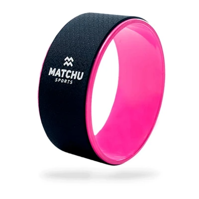 Abbildung von Yoga Wheel / Rad Ø 33 cm Rosa Schwarz Anti Rutsch