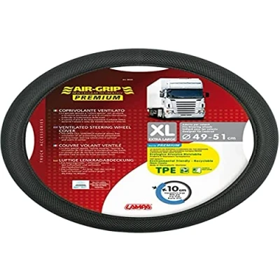 Abbildung von Lampa LkW Lenkradschoner Air Grip Premium Belüfteter Schwarz 49/51 cm