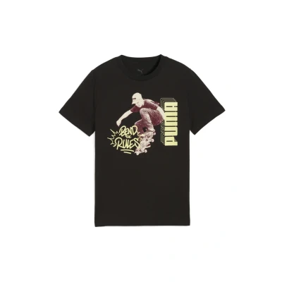 Abbildung von Puma MID90s Graphic T Shirt I Teenager Für Herren Damen Kinder Mit Print Black Größe: 15 16Y