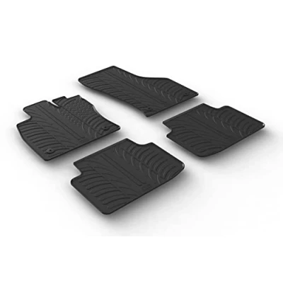 Abbildung von Gledring 0077 Fußmattensatz Gummi vorne und hinten 4 schwarz 750mm 550mm VOLKSWAGEN: Passat B8 Variant, Alltrack, Limousine