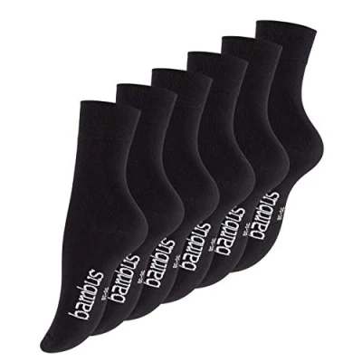 Abbildung von Vincent Creation 6 Paar Damen BAMBUS Socken,beigè, Spitze handgekettelt, Ohne Gummibund (39/42, schwarz)