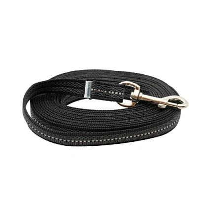 Abbildung von Gummierte Leine ohne Handschlaufe schwarz, 300 cm (3 m)