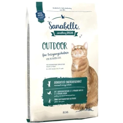 Abbildung von Sanabelle Outdoor Katzentrockenfutter für ausgewachsene Katzen (ab dem 12. Monat) besonders geeignet Freigängerkatzen mit erhöhtem Bewegungsumfang 1 x 10 kg