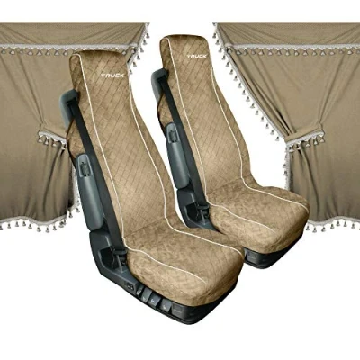Abbildung von Lampa Melissa Innenraum Set Mikrofaser Sitzbezüge und Gardinen in beige