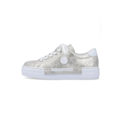 Abbildung von Rieker Sneaker, Freizeitschuh, Halbschuh, Schnürschuh mit Plateausohle