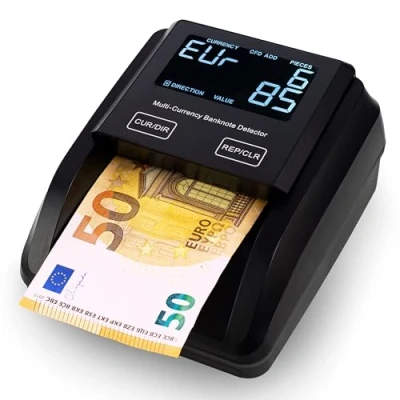 Abbildung von Jubula Geldscheinprüfgerät FD 50, Geldscheinprüfer, EUR USD GBP, Banknotenprüfer &amp; Geldzählmaschine